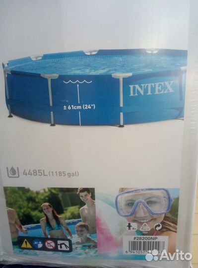 Каркасный бассейн 305х100 новый + доставка наша