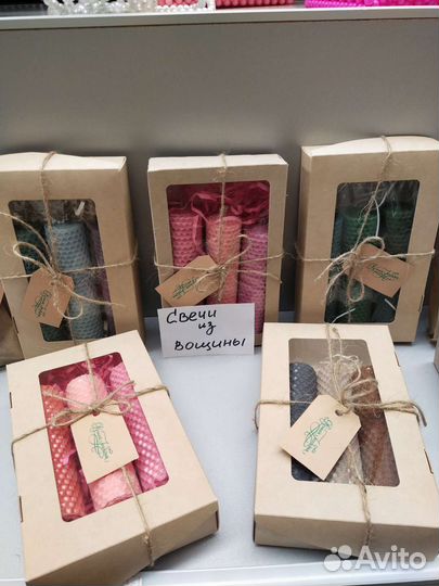 Свечи из вощины (натуральный пчелиный воск)