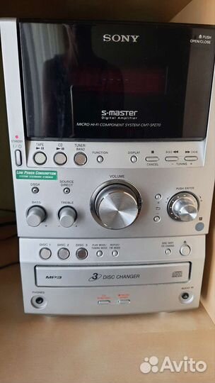 Музыкальный центр Sony на запчасти или ремонт