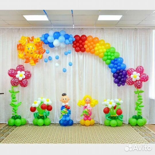 Арки,фонтаны,украшения из шаров, оформление шарами