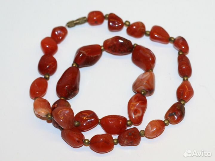 Колье из сердолика времен СССР