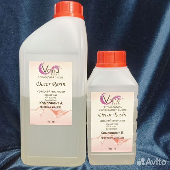 Смола эпоксидная средней вязкости Decor resin