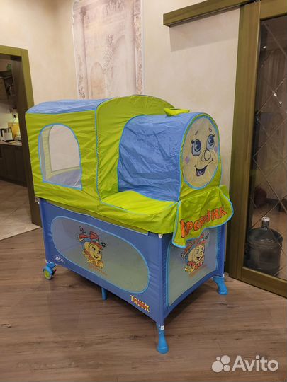 Детская кровать манеж складной seca
