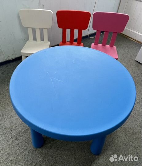 Стол и стулья IKEA Mammut