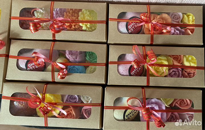 Мыло ручной работы в коробке