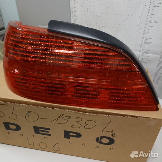 Фонарь задний левый Peugeot 406 99