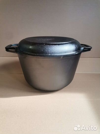 Кастрюля чугунная 6 литров. 4 л. 3л. Казан