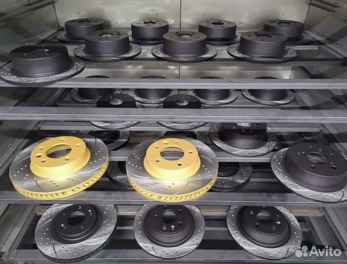 Тормозные диски вентилируемые с перфорацией