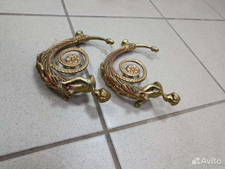 Бронзовые элементы.Путти.винтаж
