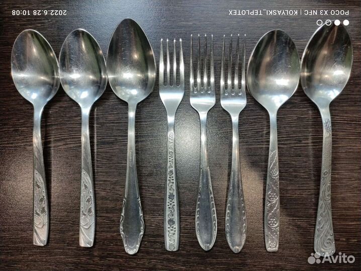 Ложки, вилки, нержавейка, СССР и не только, наборы