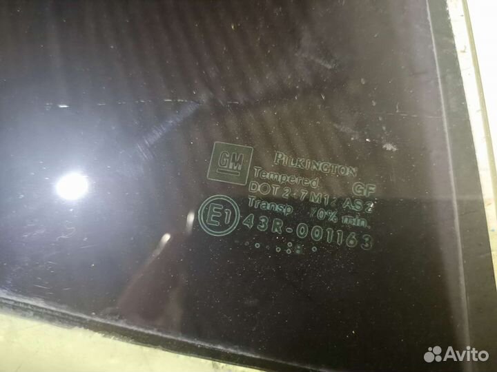 Форточка задней двери Opel Astra. Седан