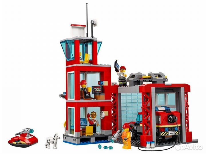 Конструктор Сити Пожарное депо