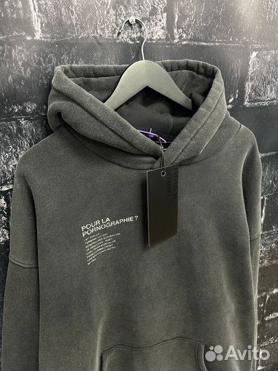 Худи ERD Pornographie Серый