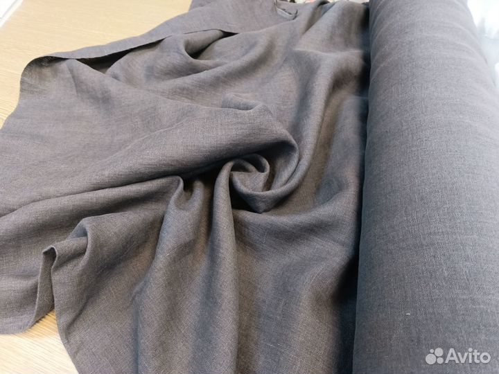 Ткань лён с эффектом мятости на отрез