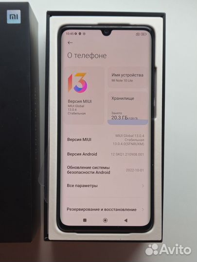 Xiaomi Mi Note 10 Lite, 8/128 ГБ