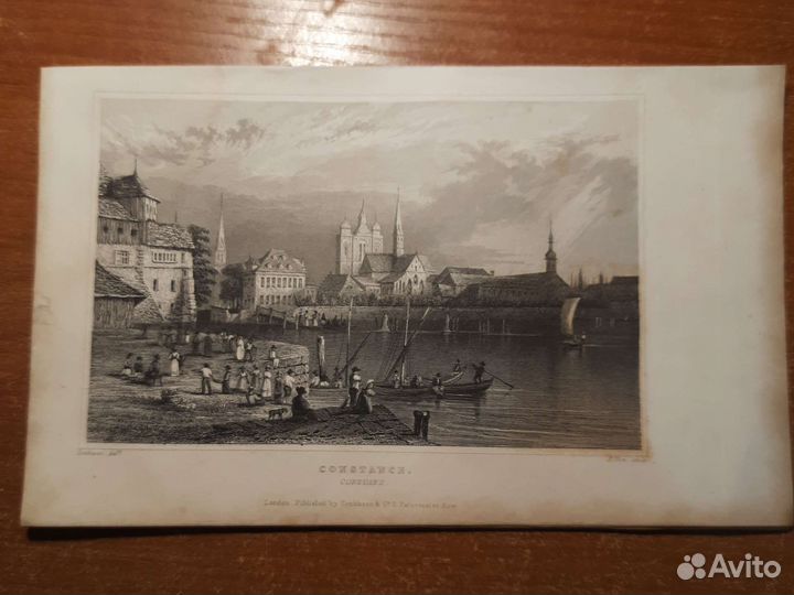 Старинные литографии середина 19 в. Лондон