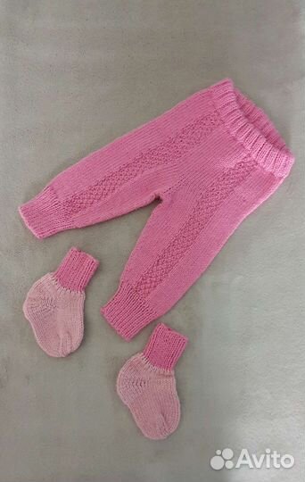 Вязаный костюм детский новый 6-9 месяцев