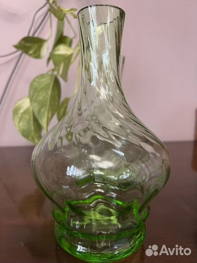 Графин зеленое стекло СССР