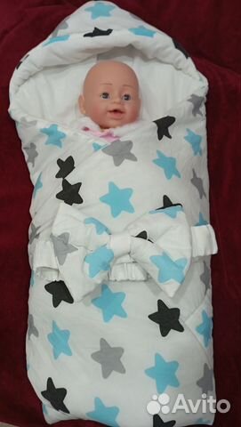 Конверт одеяло на выписку демисезон