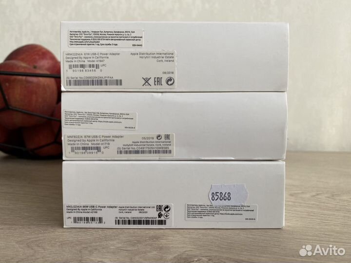 Зарядное устройство Apple USB-C 30/61/67/96W