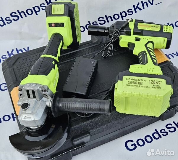 Набор аккумуляторного инструмента 2в1 Fameirui