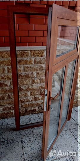 Дверь входная алюминиевая бу