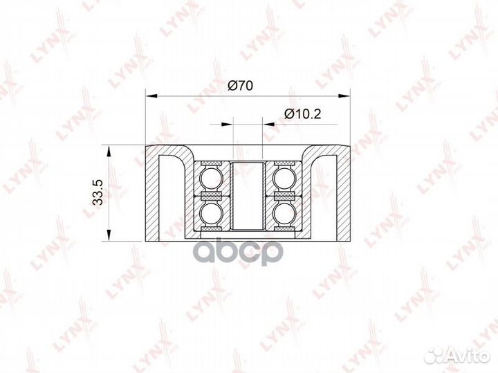 Ролик обводной навесного оборудования nissan Ju