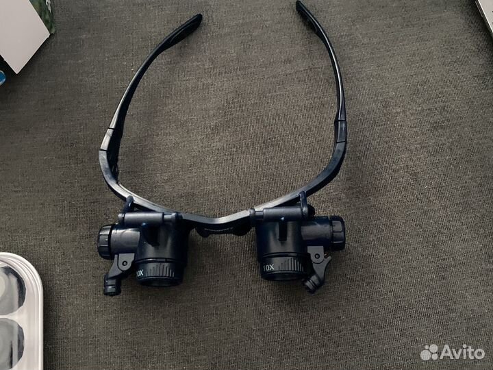 Очки-лупа 2,5х - 25х с подсветкой