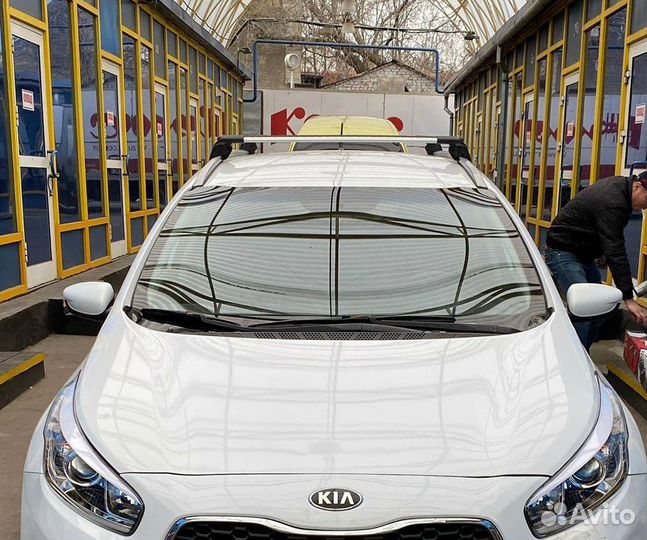 Багажник Turtle на низкие рейлинги Киа Сид и др