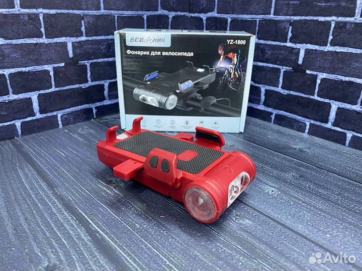 Фонарь велосипедный 4 в 1