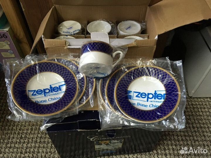 Кофейный сервиз на 6 персон. Кобальт Роял. Zepter