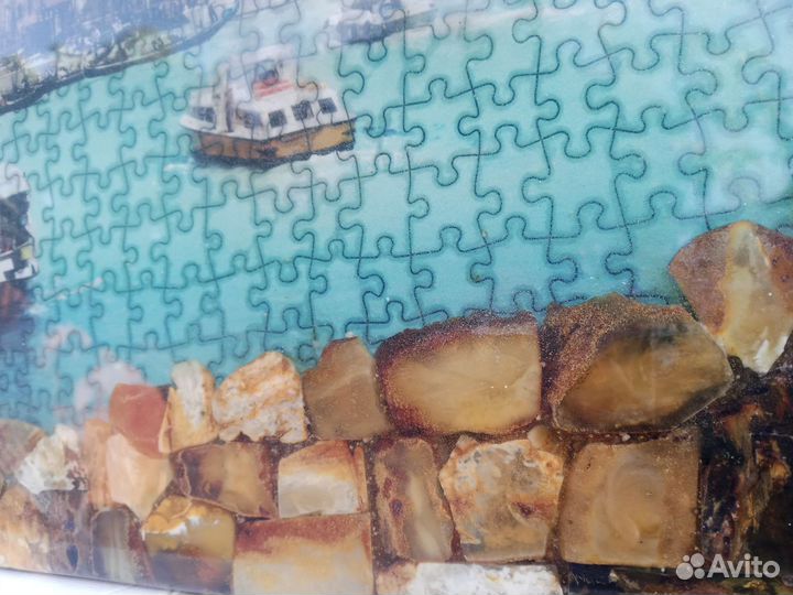 Картина янтарная, пано янтарное