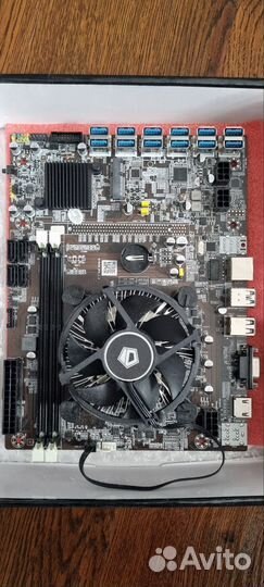 Материнская плата с процессором