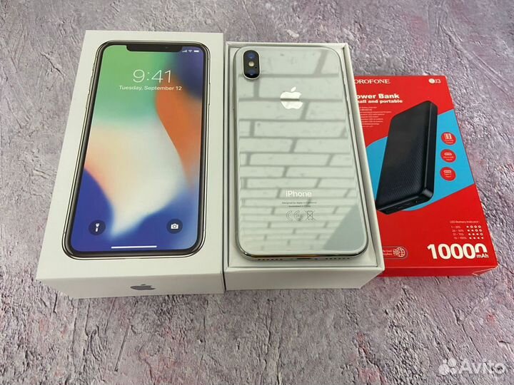iPhone X 64 gb silver A1396