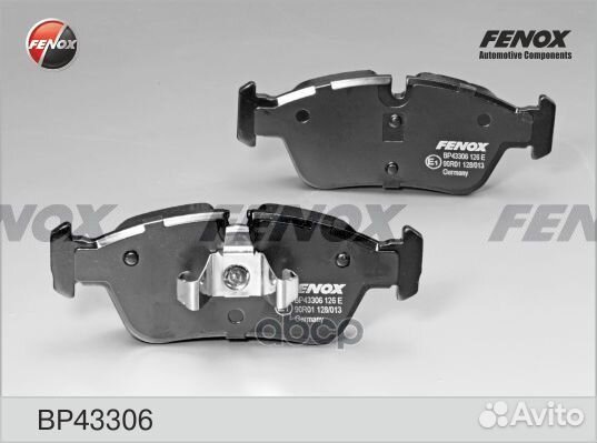 Колодки тормозные дисковые BP43306 fenox