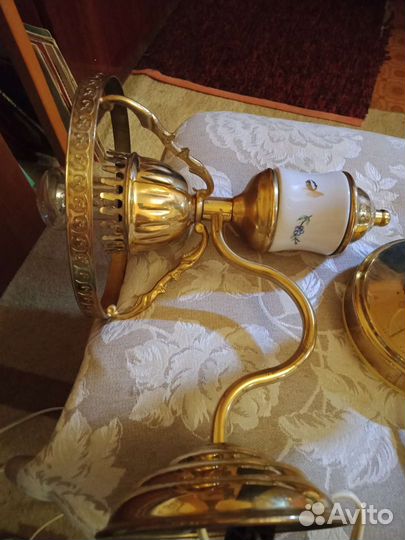 Настольная лампа СССР винтаж и бра времен СССР