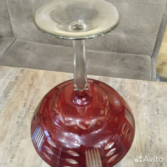 Ваза для фруктов на ножке СССР