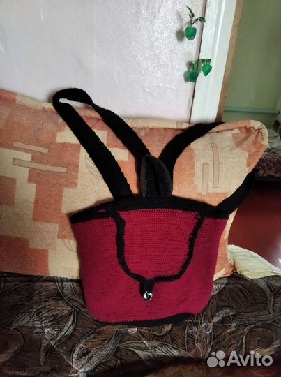 Рюкзак вязаный