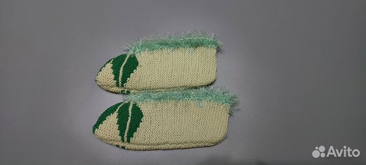 Носки шерстяные вязаные