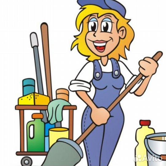 Уборщик в служебном помещении