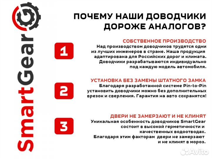 Штатные доводчики дверей для Hongqi H9