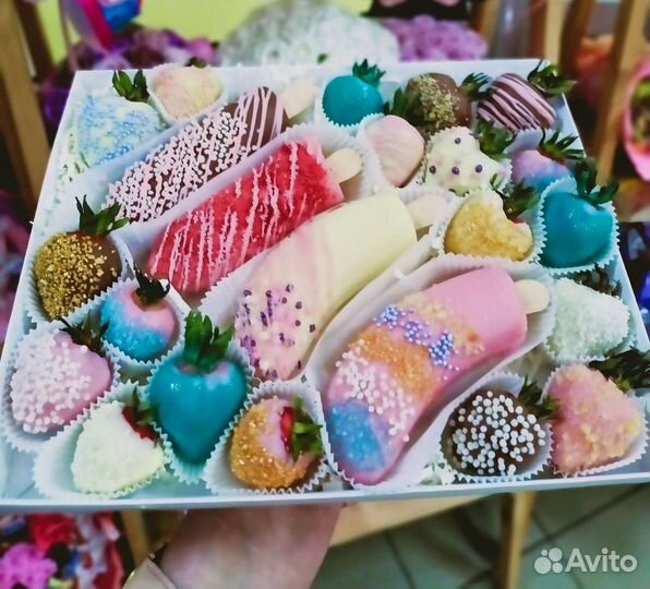 Шоконабор бананы и клубника