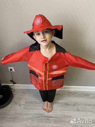 Прокат костюм пожарного пожарника