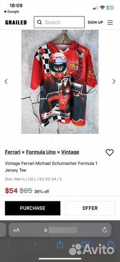 Футболка джерси Michael Schumacher