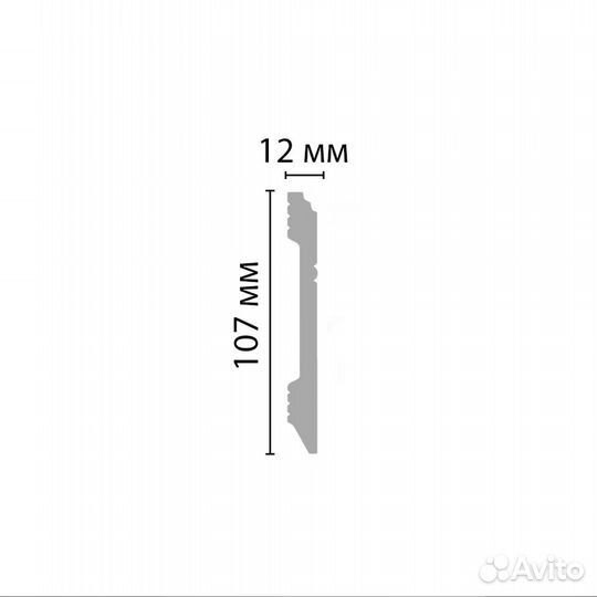 Плинтус Decomaster D105-115 дм