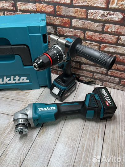 Шуруповерт и болгарка 2 в 1 makita 18v