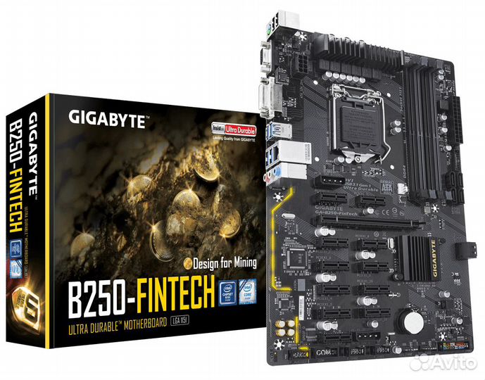 Материнская плата gigabyte GA-B250-FinTech