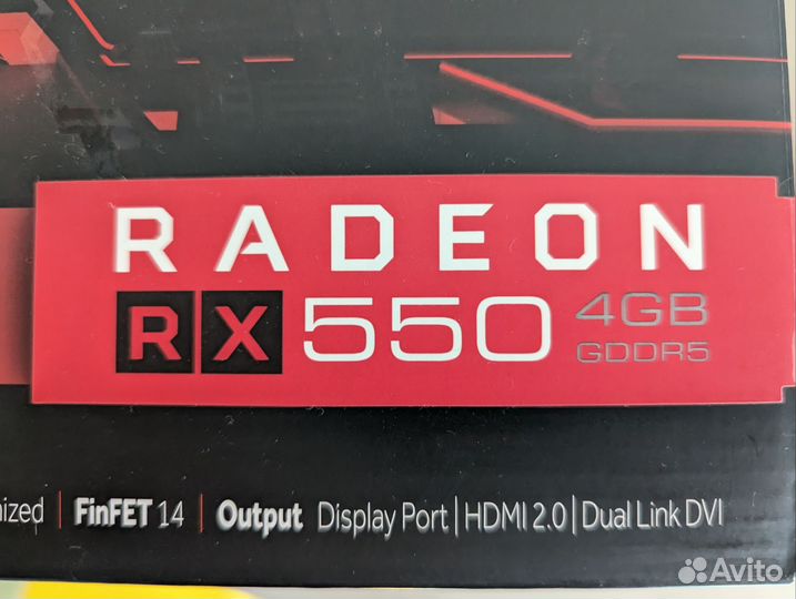 Видеокарта XFX Radeon RX 550 4GB (RX-550P4PFG5)
