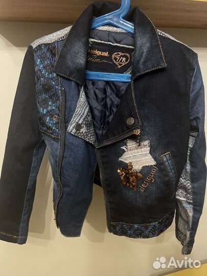 Джинсовая куртка desigual для девочек