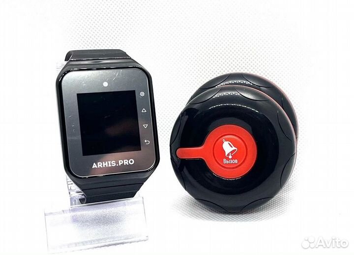 Влагозащищенная кнопка вызова официанта и часы